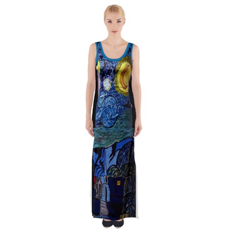 Thigh Split Maxi Dress 