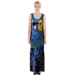 Starry Night Dress  - Thigh Split Maxi Dress