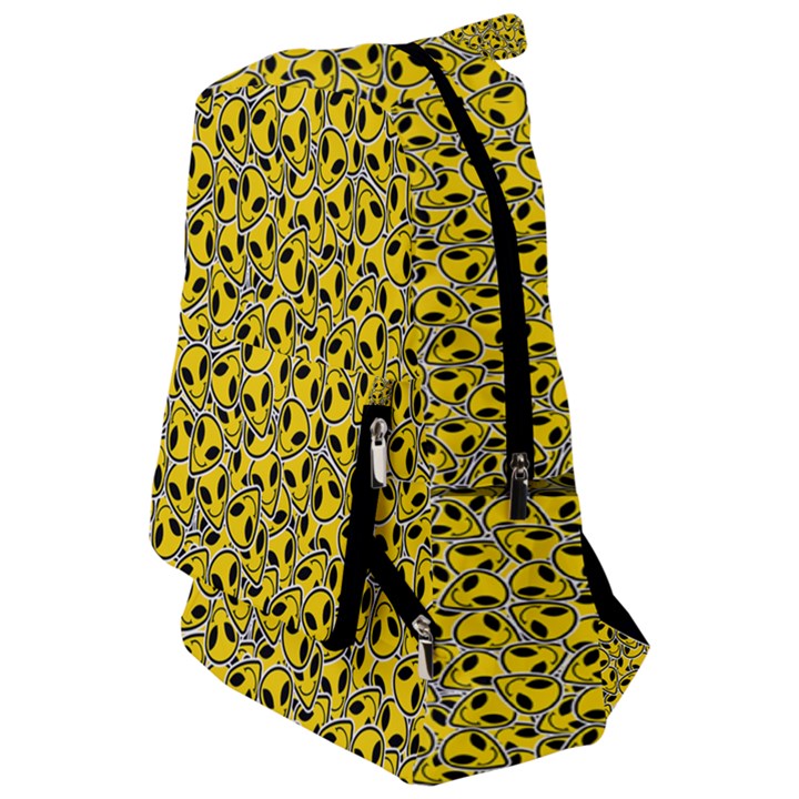 Hippyverse Alien Happyface Travelers  Backpack
