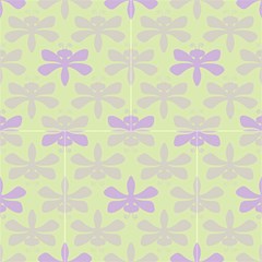 Purple Lavender Dragonfly  Fabric