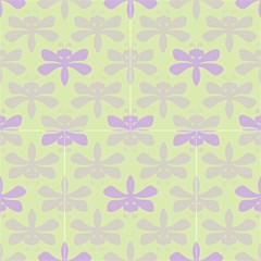 Purple Lavender Dragonfly  Fabric