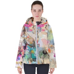 mixed patch puffer - Women s Hooded Puffer Jacket