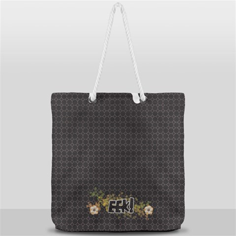 Full Print Rope Handle Tote (Large) 