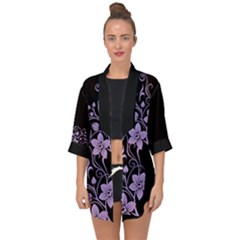 Open Front Chiffon Kimono