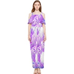 Draped Sleeveless Chiffon Jumpsuit