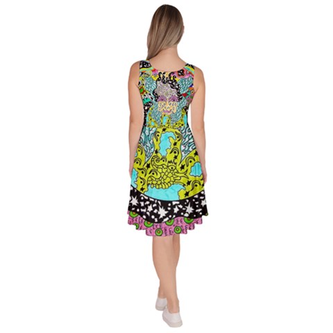 Knee Length Skater Dress With Pockets 