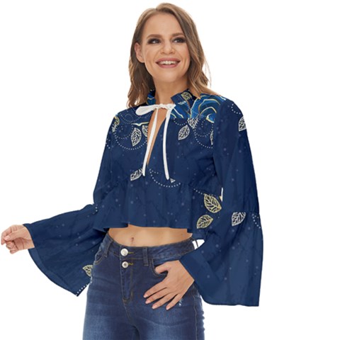 Boho Long Bell Sleeve Top 