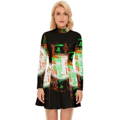 Long Sleeve Velour Longline Dress