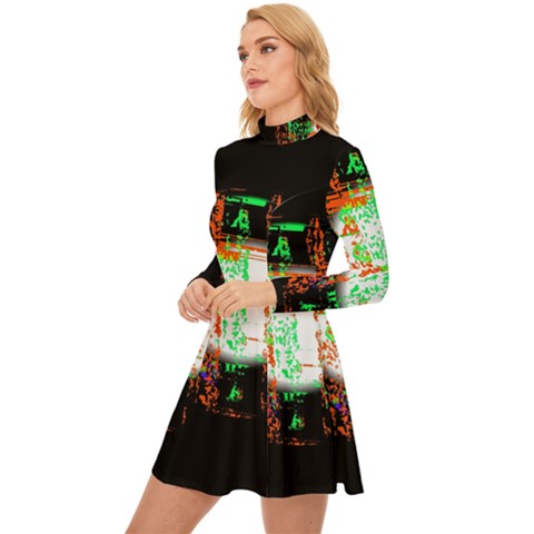 Long Sleeve Velour Longline Dress 