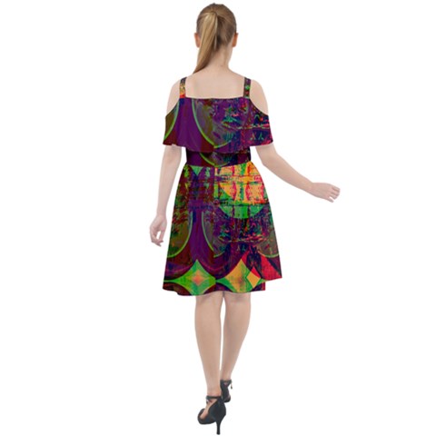 Cut Out Shoulders Dress 