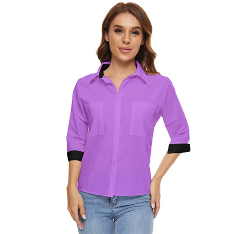 Women s Quarter Sleeve Pocket Shirt 