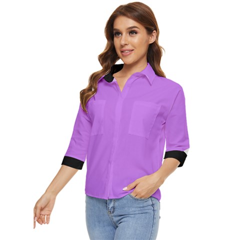 Women s Quarter Sleeve Pocket Shirt 