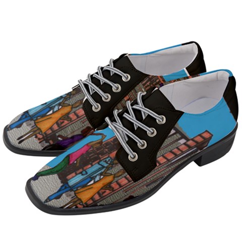 Women Heeled Oxford Shoes 