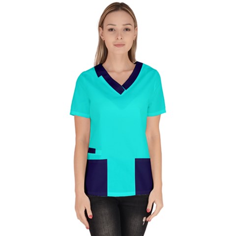 Women s V-Neck Scrub Top 