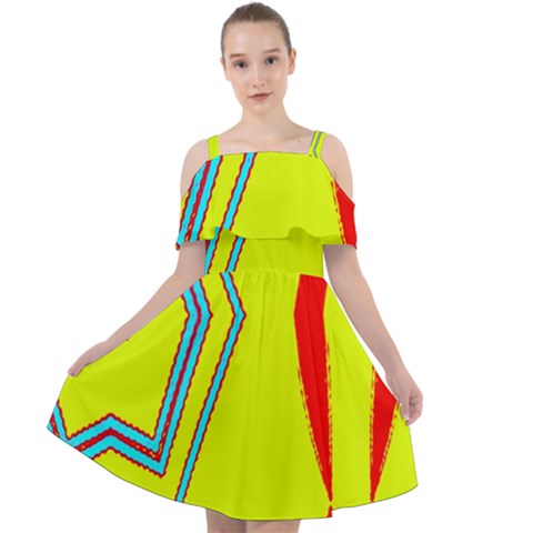Cut Out Shoulders Dress 