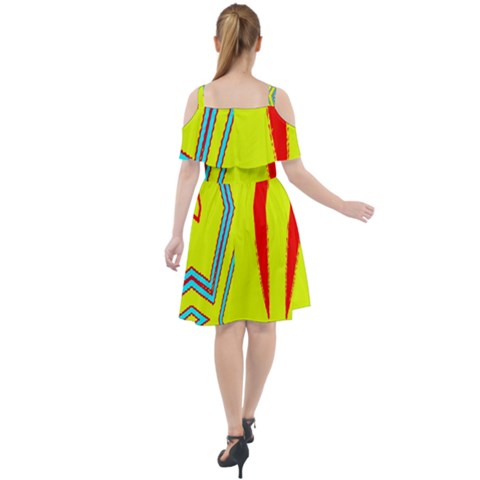 Cut Out Shoulders Dress 