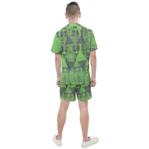 Men s Mesh T-Shirt and Shorts Set 