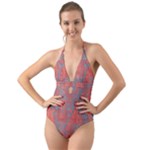 Halter Cut-Out One Piece Swimsuit