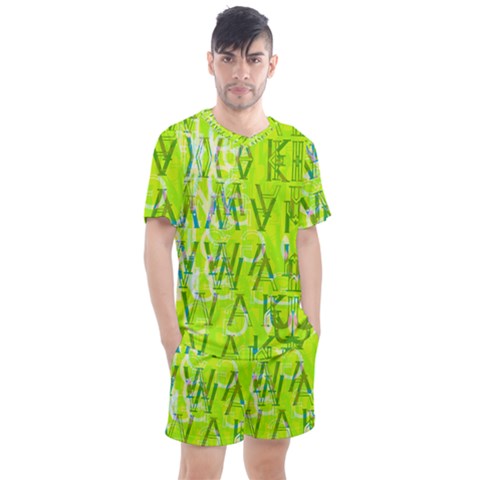 Men s Mesh T-Shirt and Shorts Set 