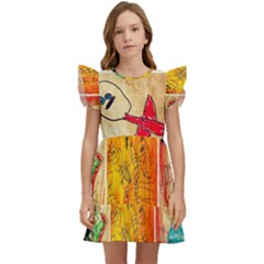 Kids  Winged Sleeve Dress