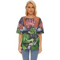 oversize tee - geranium morning - Oversized Basic T-Shirt