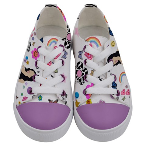 Kids  Low Top Canvas Sneakers 