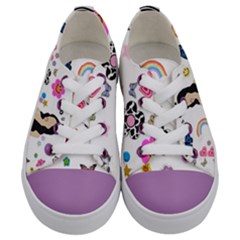 Kids  Low Top Canvas Sneakers