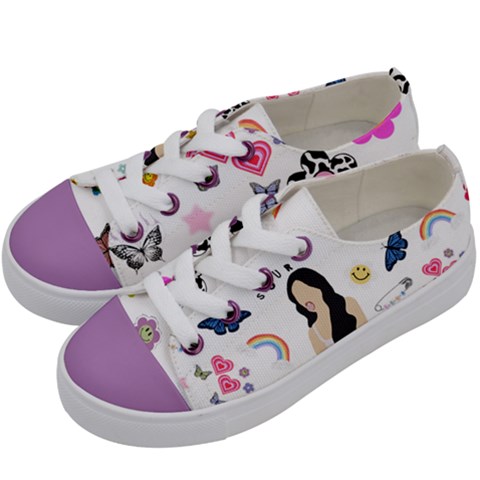 Kids  Low Top Canvas Sneakers 