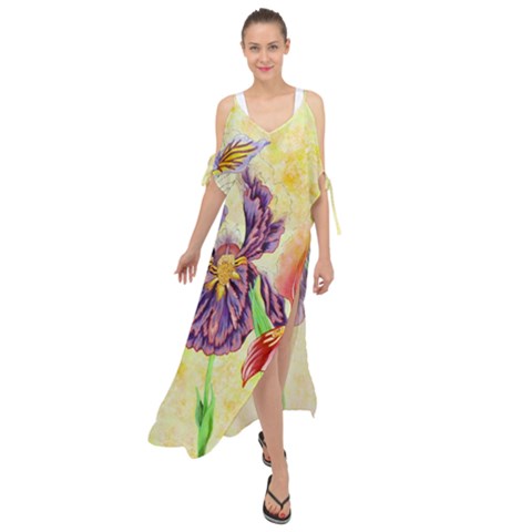 Maxi Chiffon Cover Up Dress 