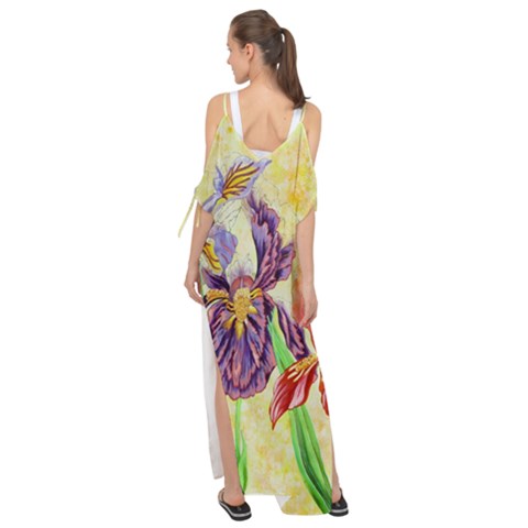 Maxi Chiffon Cover Up Dress 