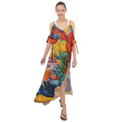 chiffon cover-up dress - adobe sanctuary - Maxi Chiffon Cover Up Dress