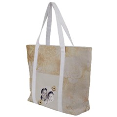 zip up canvas bag