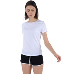 Back Circle Cutout Sports Tee