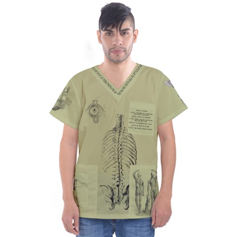 Men s V-Neck Scrub Top 