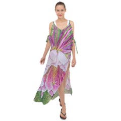 maxi cover-up dress - a. y. c. - Maxi Chiffon Cover Up Dress