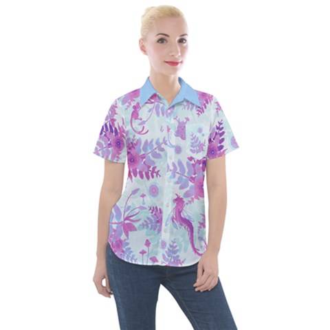 Women s Short Sleeve Pocket Shirt 