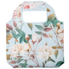 Floral Shopping Bag - Foldable Grocery Recycle Bag