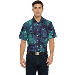 Hawaii mens glow - Men s Short Sleeve Pocket Shirt 