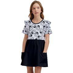 Jordyn Dress - Kids  Frilly Sleeves Pocket Dress