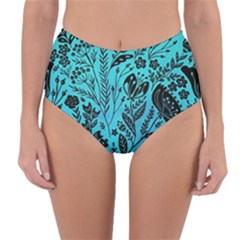 Reversible High-Waist Bikini Bottoms