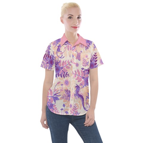 Women s Short Sleeve Pocket Shirt 