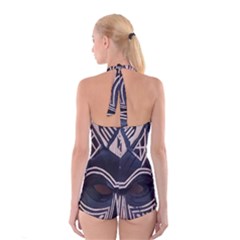 Boyleg Halter Swimsuit  