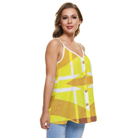 Casual Spaghetti Strap Chiffon Top 