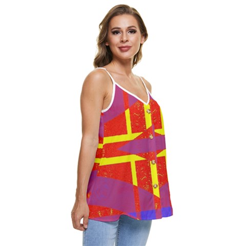 Casual Spaghetti Strap Chiffon Top 