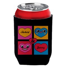 Personlized Smiling Heart Face Can Cooler