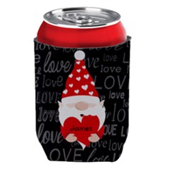 Personalized Valentine Gnome Can Cooler Personalized Valentine Gnome Can Cooler
