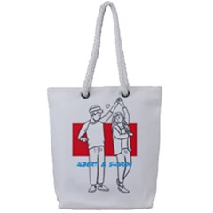 ColorfulCouple - Full Print Rope Handle Tote (Small)