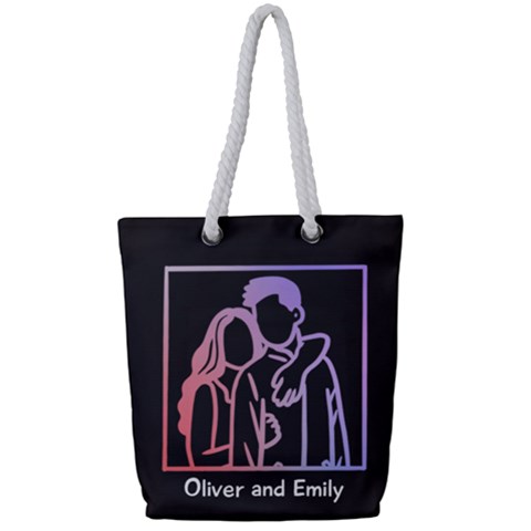 Full Print Rope Handle Tote (Small) 