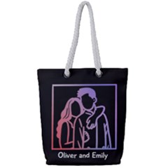 Gradient Couple - Full Print Rope Handle Tote (Small)