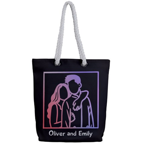 Full Print Rope Handle Tote (Small) 